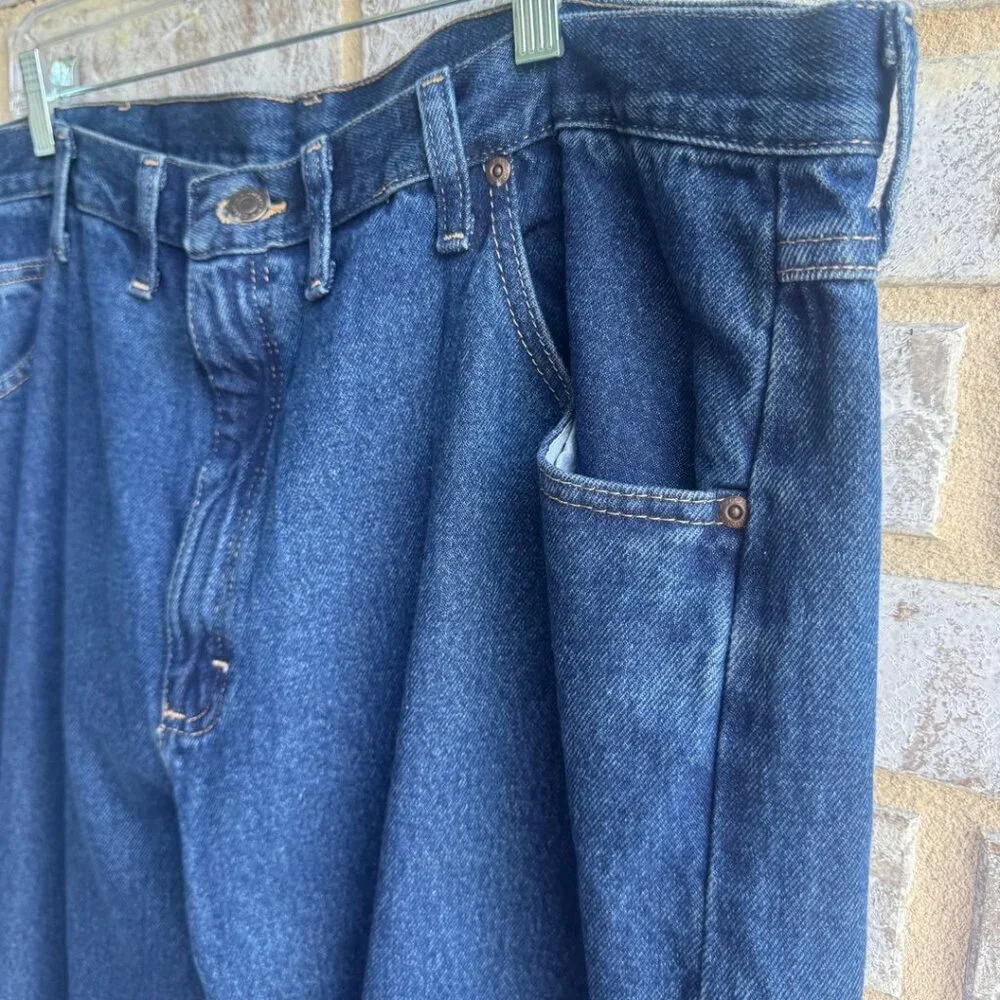 Wrangler Relaxed Fit 100% Cotton Blue Denim Jeans Women's Size 44 X 30